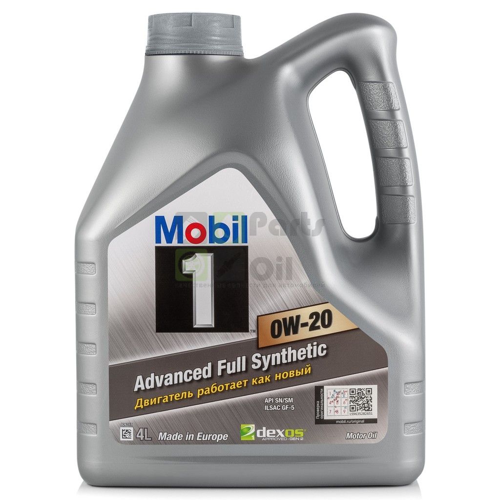 Моторное масло Mobil 1 Advaced Full Synthetic 155252 0W20 4 л