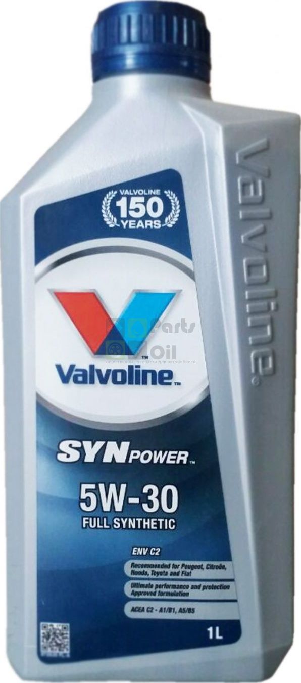 Моторное масло Valvoline SynpoWer ENV C2 5W30 1 л