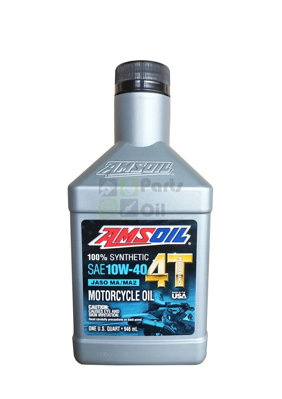 Моторное масло Amsoil 100% Synthetic 4T Performance 4-Stroke Motorcycle Oil 10W40 0,946 л