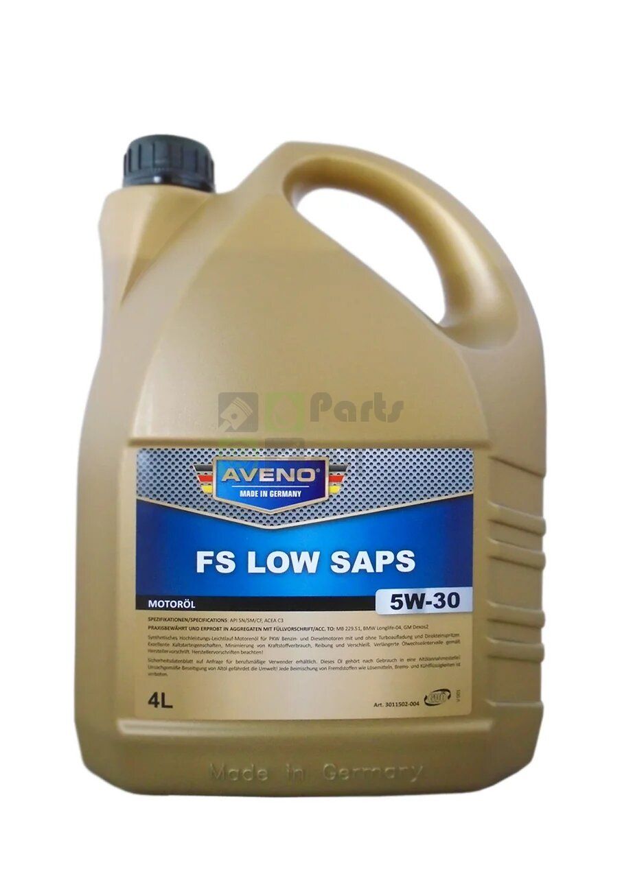 Моторное масло Aveno FS LoW SAPS 5W30 4 л