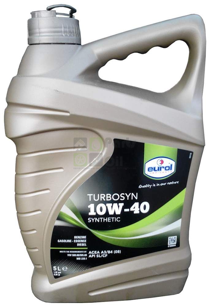 Моторное масло Eurol Turbosyn 10W40 5 л