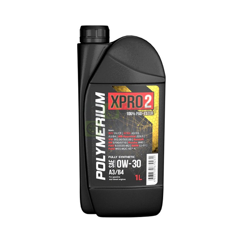 Моторное масло Polymerium XPro2 A3B4 0W30 1 л