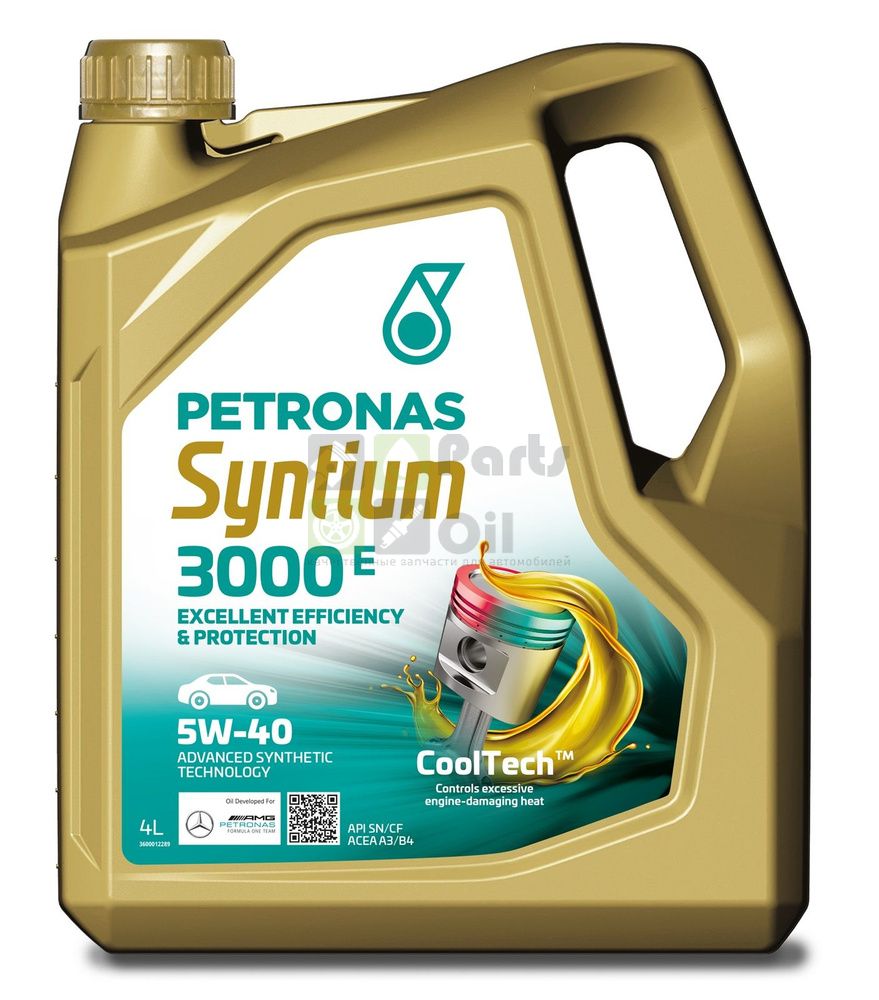 Моторное масло Petronas Syntium 3000 E 70134K1YEU 5W40 4 л