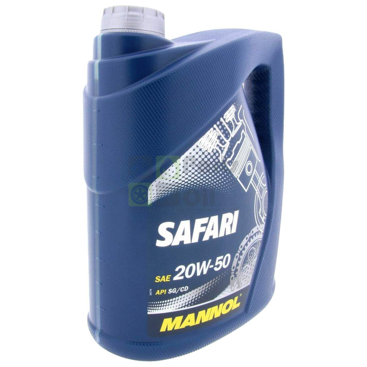 Моторное масло Mannol Safari 20W50 5 л