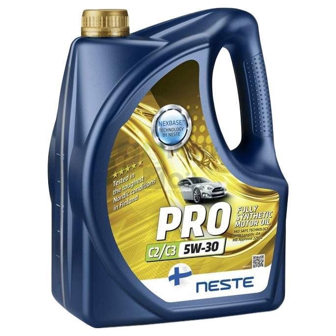 NESTE 1184 45 Моторное масло Neste Pro C2C3 5W-30 4 Л Полностью Синтетическое