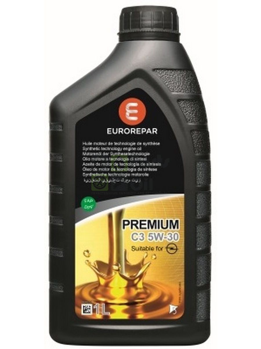 EUROREPAR Моторное масло Синтетическое 1л - Premium C3 5W30 Acea C3, Api SlSmCf