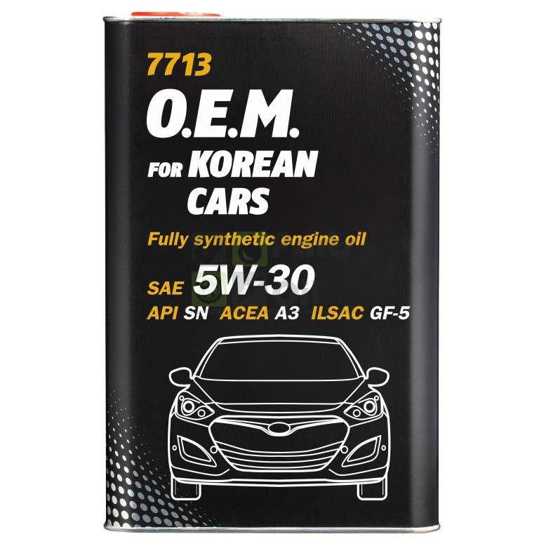 Моторное масло O.E.M. for KOREAN CARS 5W-30 4 л. MANNOL 7030
