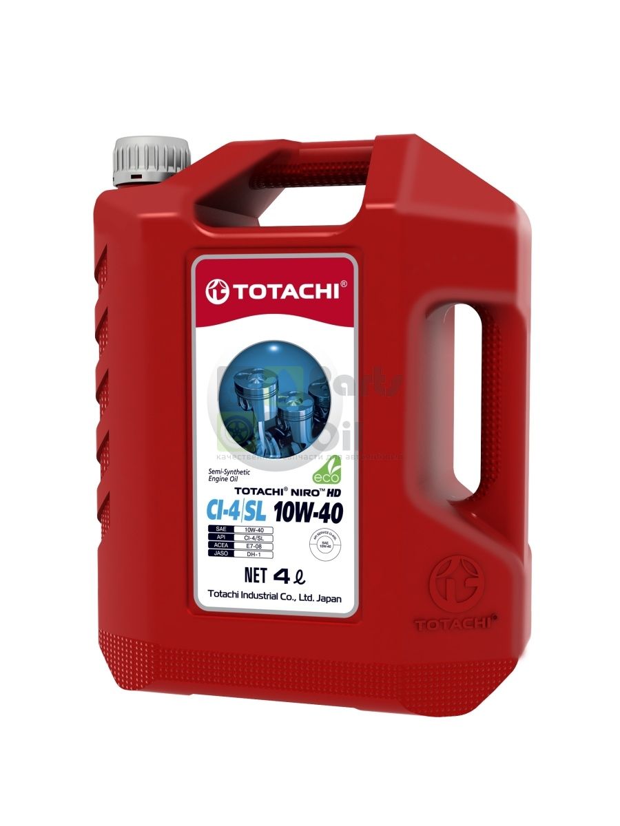 Моторное масло TOTACHI NIRO HD Semi-Synthetic API CI-4SL 10W-40 полусинтетич 4 л 17904