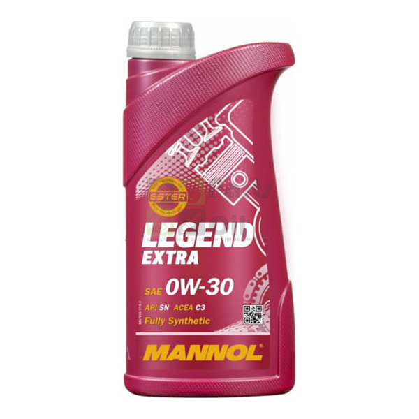Моторное масло синт. Mannol Legend Extra Sae 0W-30 Api Sn, 1л MANNOL 79191
