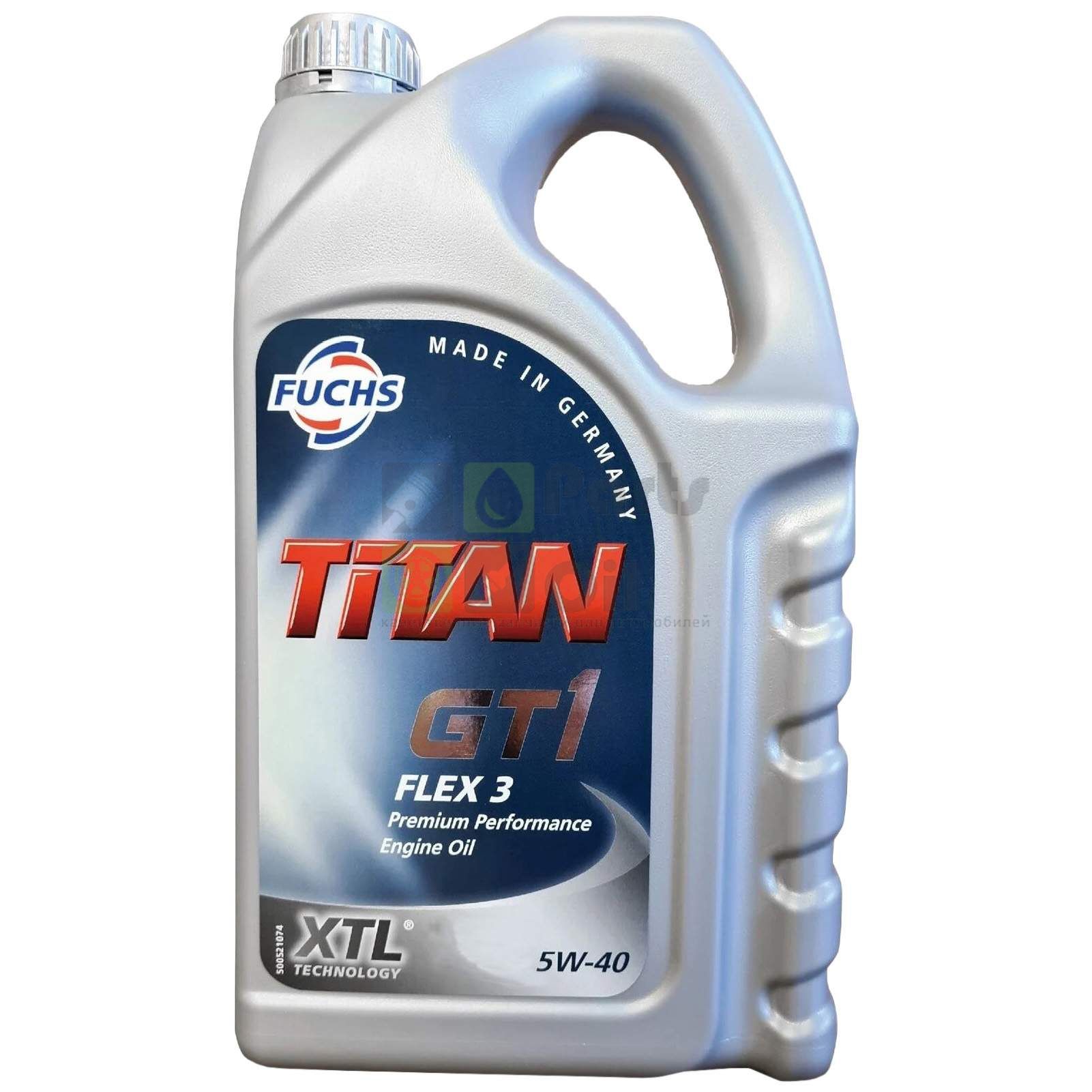 Масло Fuchs моторное TITAN GT1 FLEX 3 5W-40 4л синтетика