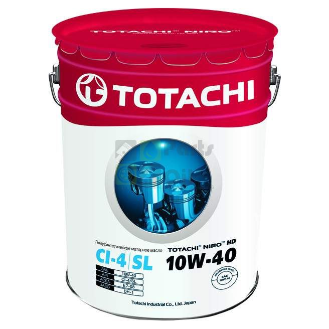 Моторное масло TOTACHI NIRO HD Semi-Synthetic API CI-4SL 10W-40 полусин.19 л 19220