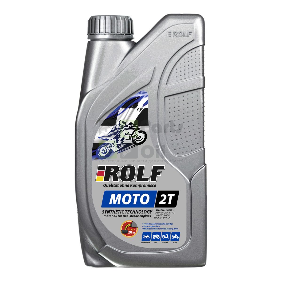 Моторное масло ROLF MOTO 2T Полусинтетическое 1 л