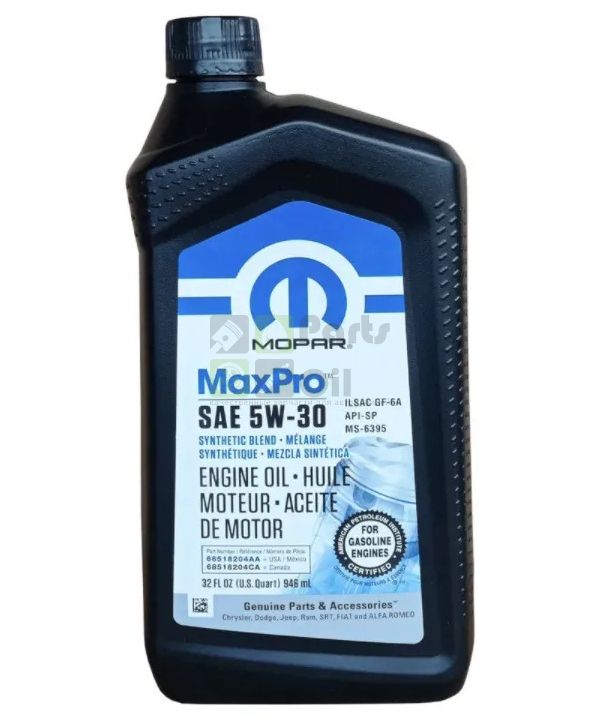 Моторное масло MOPAR MaxPro SAE 5W-30 0,946л***