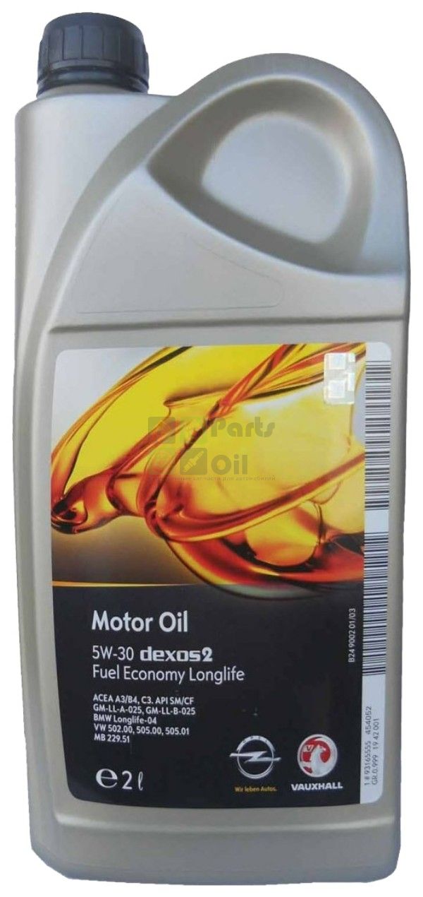 Моторное масло 5W30 2 Л GENERAL MOTORS 1942001
