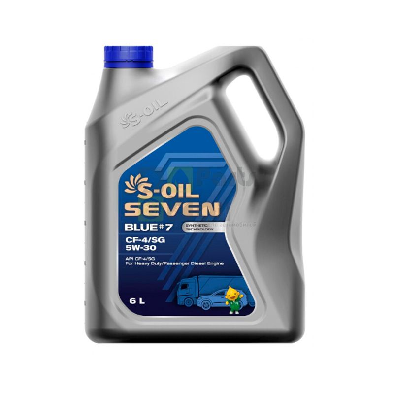 S-Oil Моторное масло S-Oil 7 Blue Ci-4 5W30 Синтетика 6л., Шт