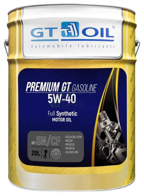 GT OIL 8809059407233 Моторное масло premium GT Gasoline SAE 5W40 API SNCF,20л 1шт
