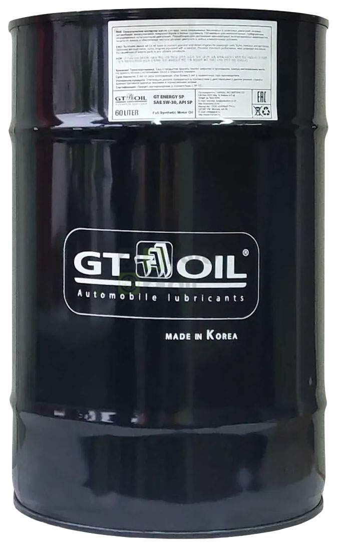 GT OIL 8809059408926 Моторное масло GT Energy SN, SAE 5W30, API SN, 60 л 1шт