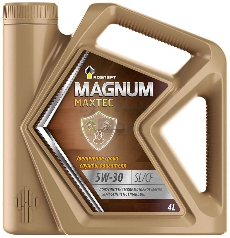 РОСНЕФТЬ Моторное масло Rosneft Magnum Maxtec 5W-30 полусинтетическое 4 л 40814842