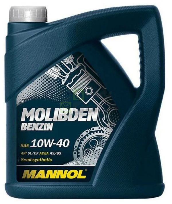Масло Мотор. Molibden Benzin 10W-40 4 Л. Mannol^1121 MANNOL 1121