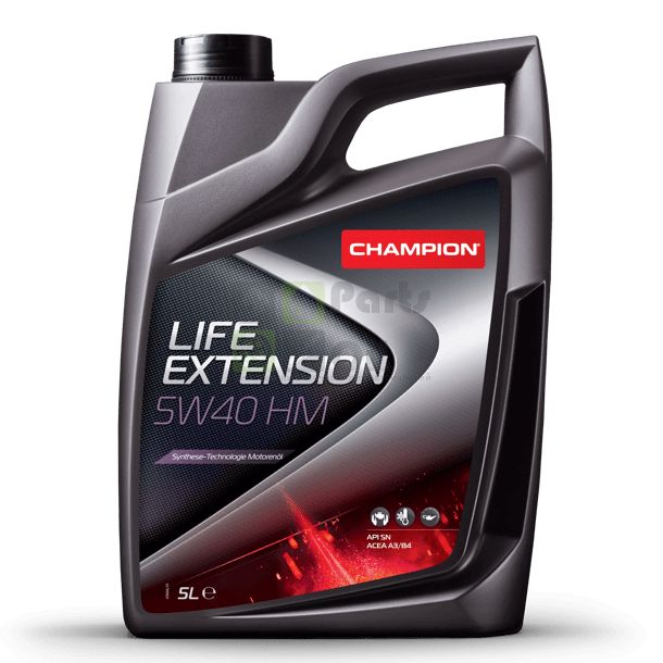 ТС Масло мотор. CHAMPION LIFE EXTENSION 5W40 HM, синт., ACEA A3B4, API SNCF, 4л