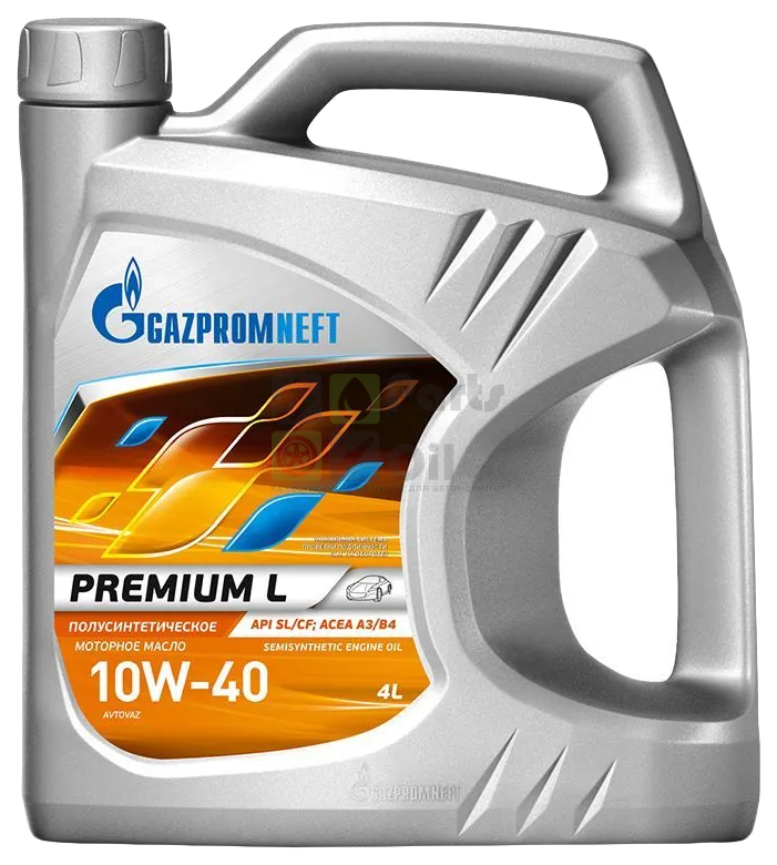 GAZPROMNEFT Моторное масло Gazpromneft Premium L 10W-40 полусинтетическое 4 л 2389900125