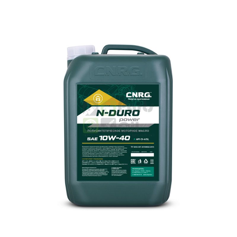 Моторное масло C.N.R.G. N-Duro PoWer 10W-40 CI-4SL кан. 20л