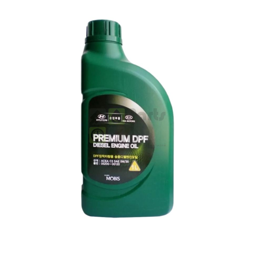 Моторное масло синтетическое HYUNDAI Premium DPF Diesel SAE 5W-30 C3 1л 05200-00120
