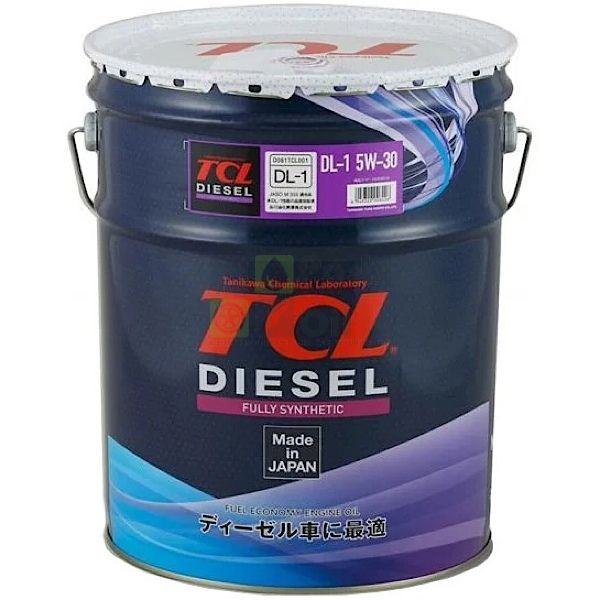 TCL Моторное масло TCL Diesel, Fully Synth, DL-1, 5W30, 20л D0200530