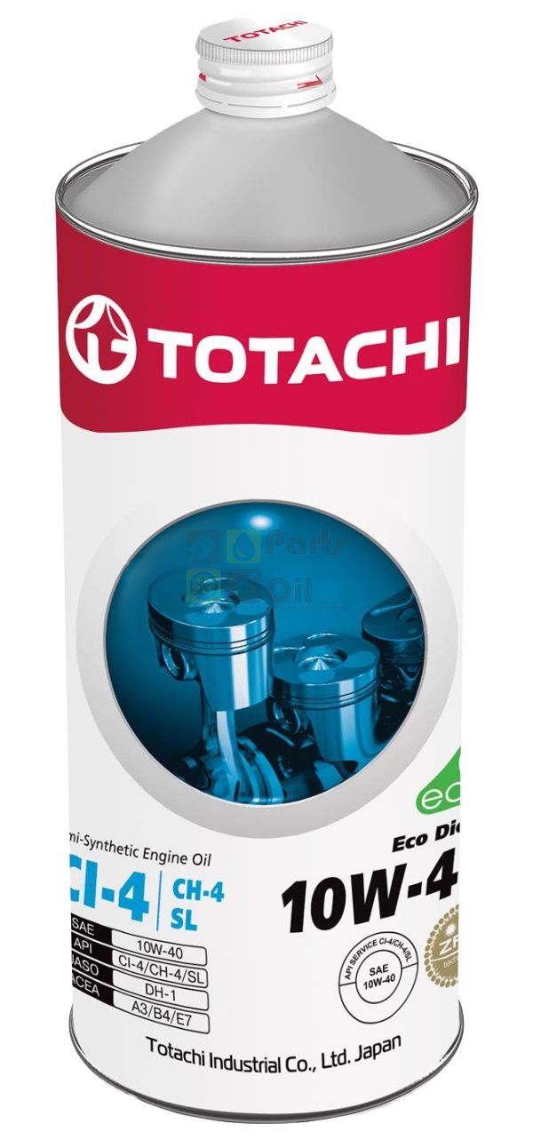 Моторное масло полусинтетическое TOTACHI 4562374690516 Eco Diesel 10W40, 1 литр.