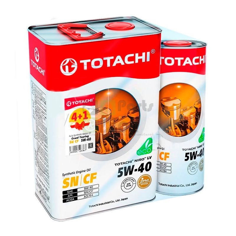 Моторное масло NIRO LV Synthetic SNCF 5W-40  3,47 кг4л акция  4+1=5л