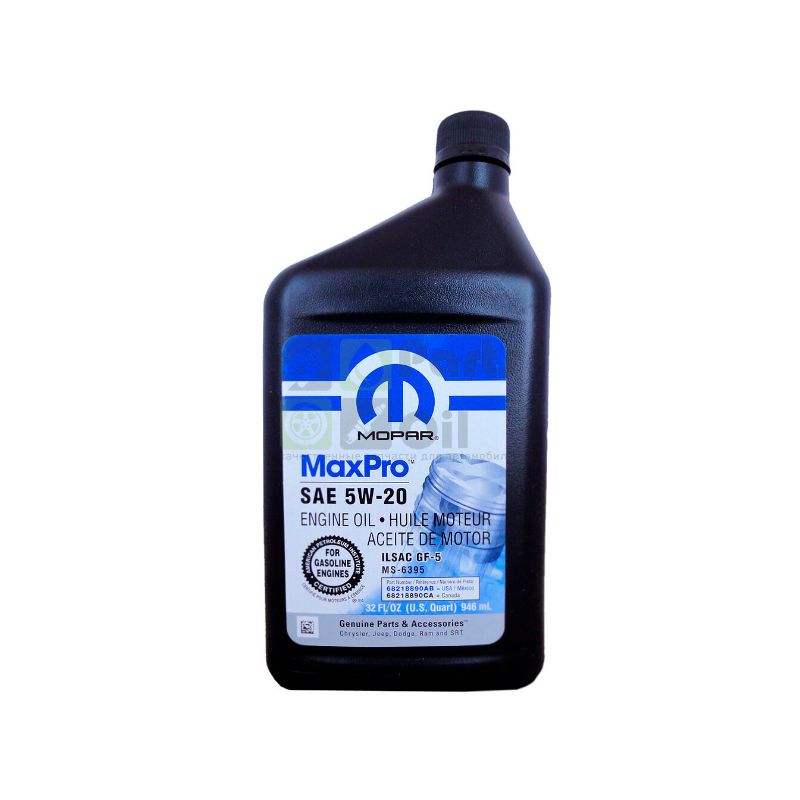 Моторное масло CHRYSLER 5W20 псинт.0.946л MOPAR 68218890AС