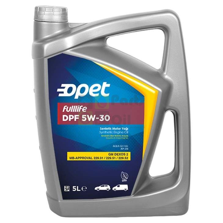 601370977 OPET Синтетическое моторное масло Fullife DPF 5W-30 5л