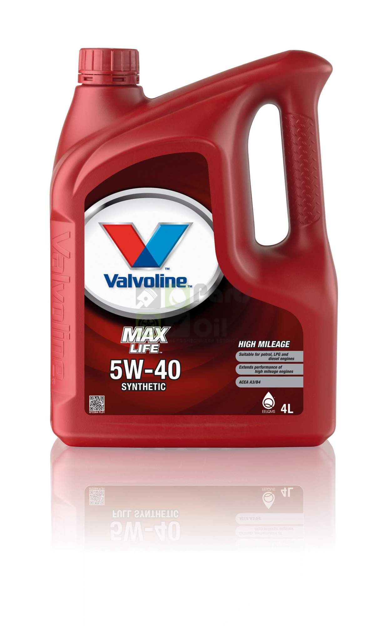 Моторное масло MAXLIFE 5W40 синт.4л VALVOLINE