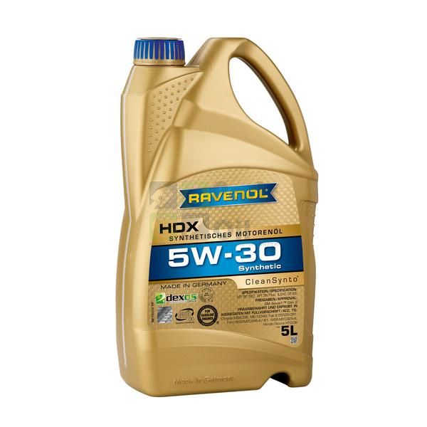 Моторное масло Ravenol HDX 5W30 5 л