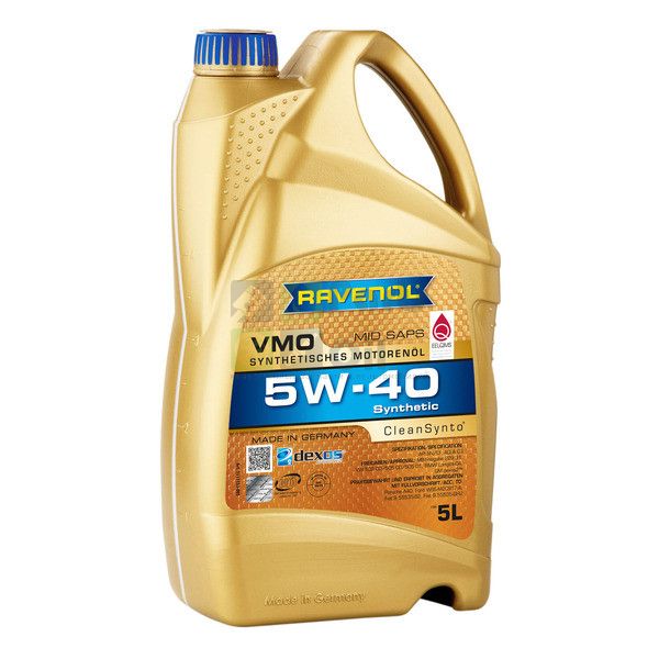 Моторное масло Ravenol 4014835723856 111113300501999 Vmo Sae 5W-40 5л Ravenol 401