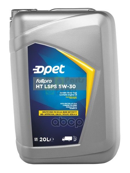 OPET 5W-30 Fullpro Ht Lsps Ck-4Sn &bull; E9E7E6 Синт. Мотор. Масло 20л 601215223 Nsii00248