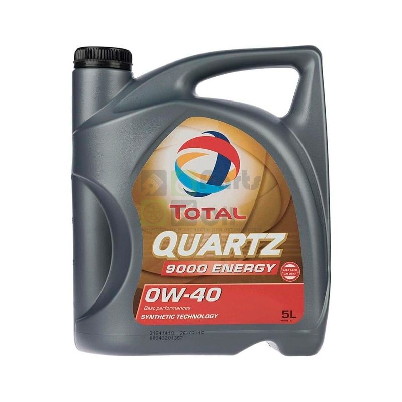 TotalEnergies Total 0W40 Quartz 9000 Energy 5l_Моторное масло!Синтacea A3B4, Api SnCf,