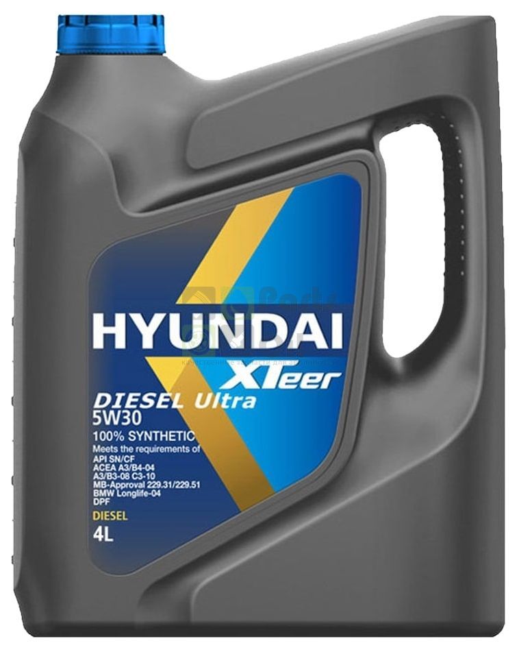 HYUNDAI-KIA 1041222 Моторное масло HYUNDAI XTeer Diesel Ultra 5W30, 4 л, синтетическое 1шт