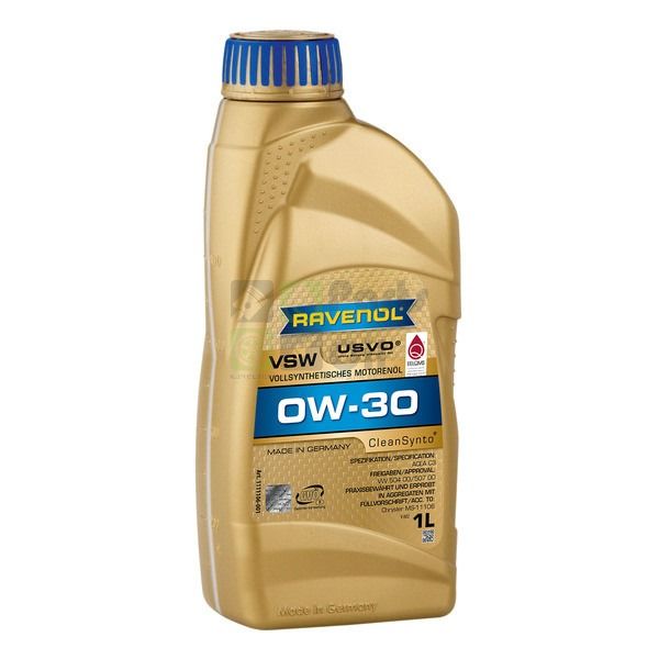 Моторное масло Ravenol 4014835842786 Vsw Sae 0w-30  1л  Vw Group 504 00  507 00 Ravenol