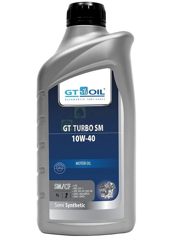 GT OIL Моторное масло Gt Turbo Sm, Sae 10w40, Api Sm,SnCf, 1 Л  Gt Oil^8809059407011
