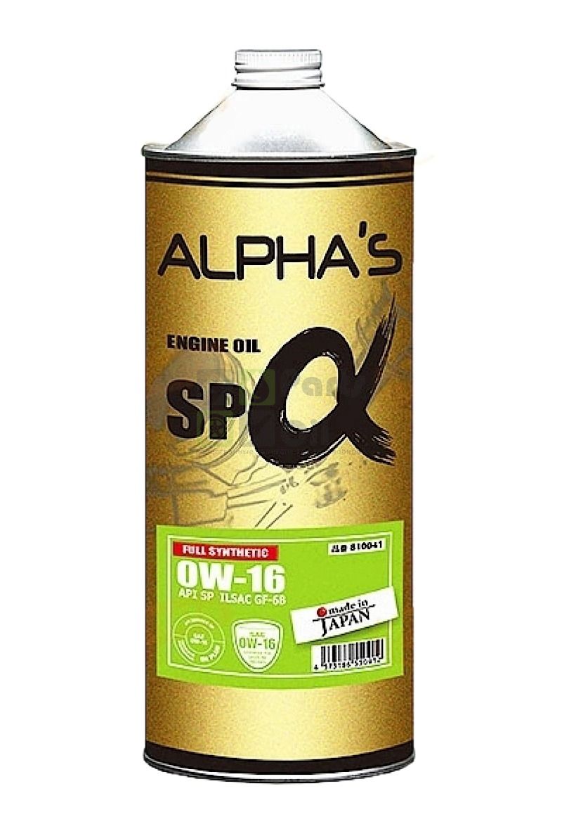 Моторное масло 0W-16 1л SpGf-6b Синтетика ALPHAS 810041