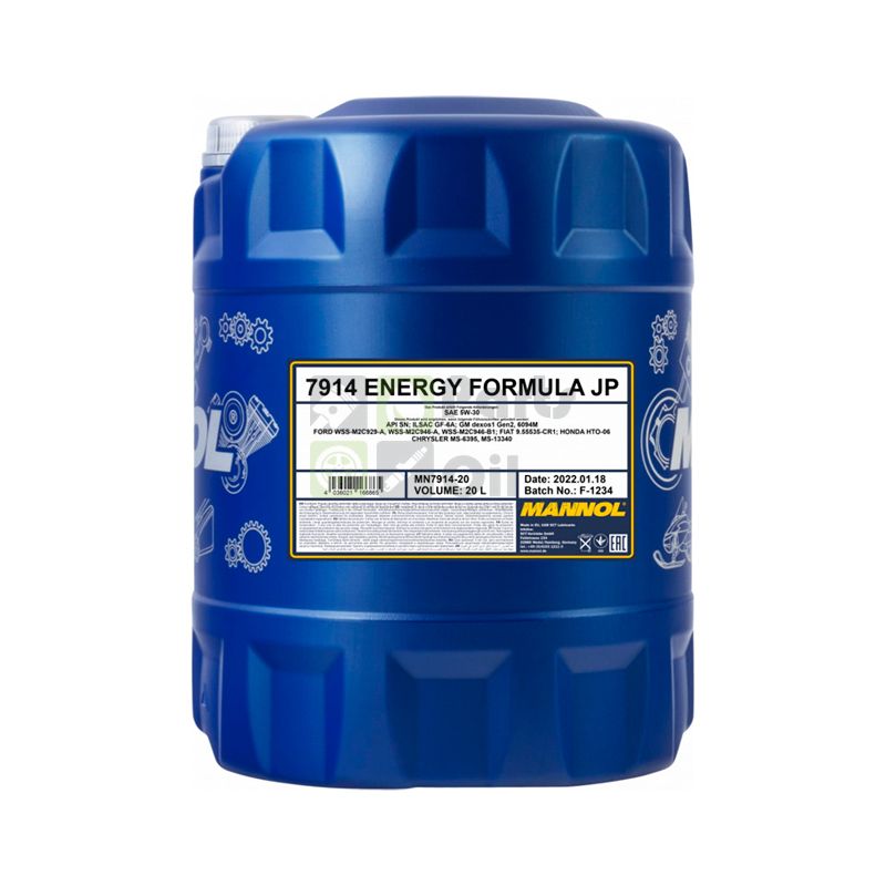 MANNOL ENERGY FORMULA JP 5W30 20 л. Синтетическое моторное масло 5W-30 1061