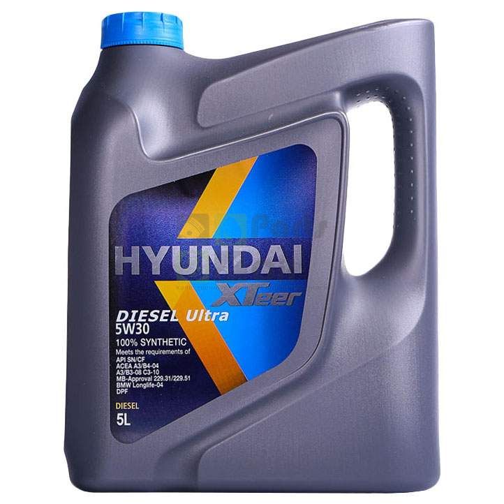 Hyundai xteer diesel ultra 5W30 5l_масло моторн. синт. api sncf, acea a3b3b4, dexos