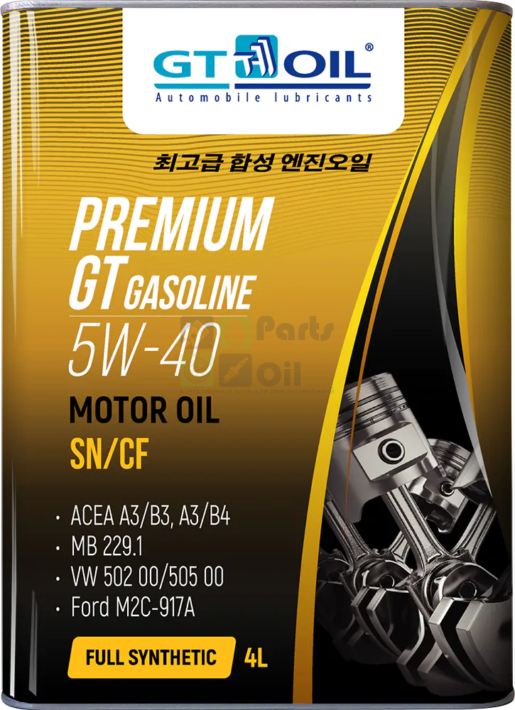 Моторное масло GT OIL Premium GT Gasoline 5W-40 синтетическое 4 л 8809059407226