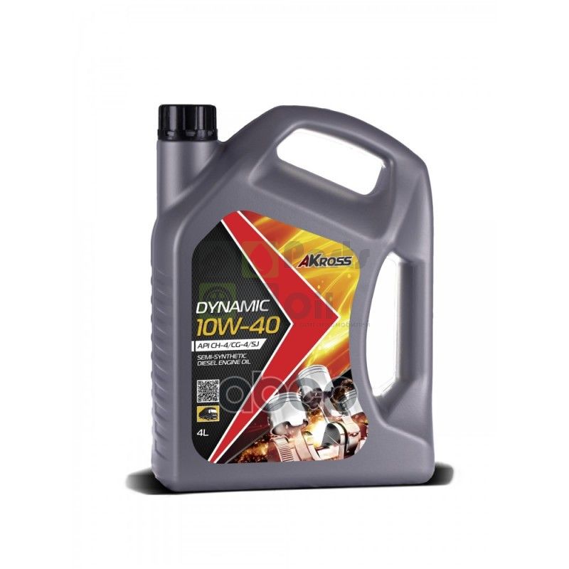 Моторное масло AKross 10W-40 Dynamic CH-4CG-4SJ 4 л дизель