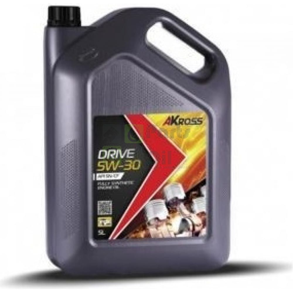Моторное масло AKross DRIVE синтетическое, 5W-30, SNCF, 5 л AKS0007MOF