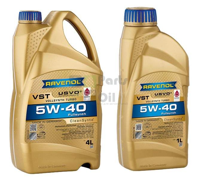 Ravenol Моторное масло Vst 5W-40 5Л Синтетика+Пао Акция 4+1