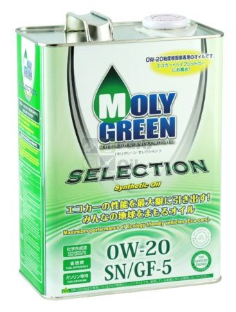 Моторное масло Molygreen Selection SNGF-5 0W20 4 л
