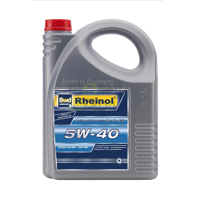 Моторное масло SWD Rheinol Primol PoWer Synth 5W40 4 л