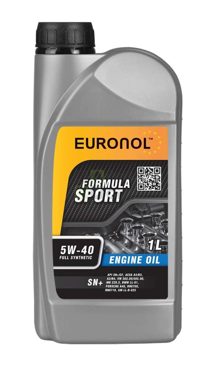 Моторное масло Euronol Sport Formula 5W40 1 л